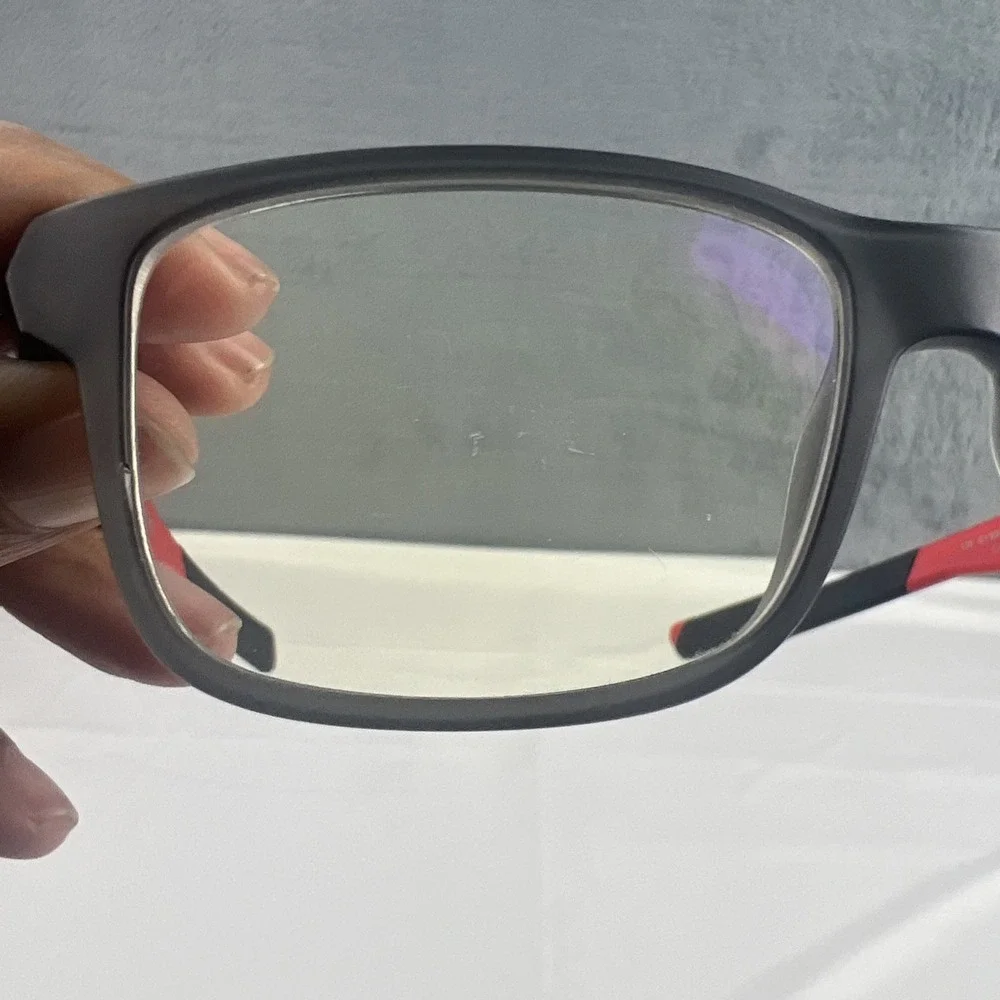 Oakley OY8007 0250 Field Day Youth Glasses Satin Grey Smoke Red 50-15-128 FRAMES